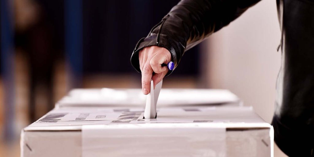A generic image of a vote being cast