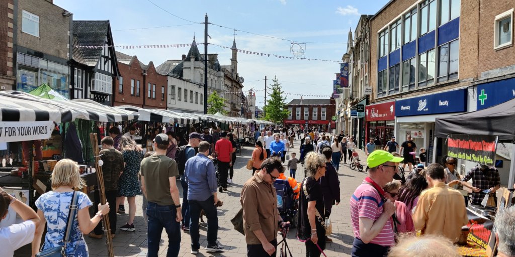The vegan market was held in Loughborough on Sunday May 15