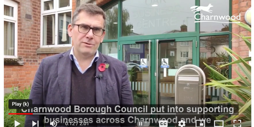 Cllr Jonathan Morgan, Leader of Charnwood Borough Council, gives his monthly Viewpoint update by video for November.