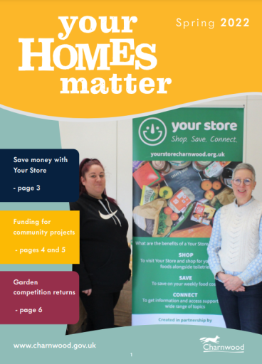 The cover of the Spring 2022 issue of the council tenants magazine, Your Homes Matter.