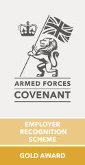 Armed Forces Covenant Gold Employer Award logo