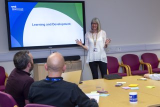 Colleagues in a learning and development session at Charnwood Borough Council