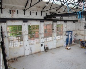 The old Generator Hall building in Packe Street, Loughborough