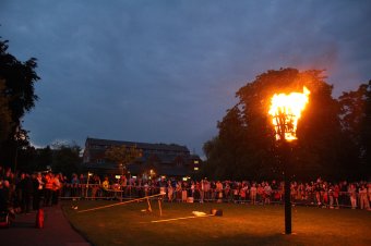 Beacon Lighting in Queen's Park, Loughborough