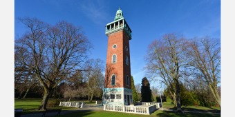 The Carillon Tower in Queen's Park, Loughborough.