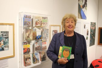 Cllr Jenny Bokor, lead member for Loughborough at the Ladybird Books exhibition at Charnwood Museum