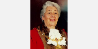 Photo shows Mavis Mason, former Mayor of Charnwood.