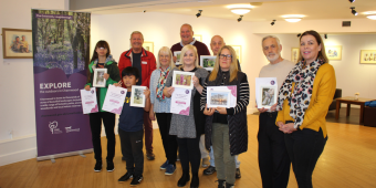 Winners and runners-up of this year's competition with the judges