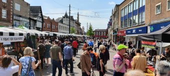 The vegan market was held in Loughborough on Sunday May 15