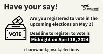 Upcoming elections - register to vote