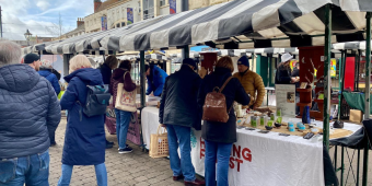 Vegan market in Loughborough