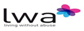 The logo for the charity Living without Abuse (LWA)
